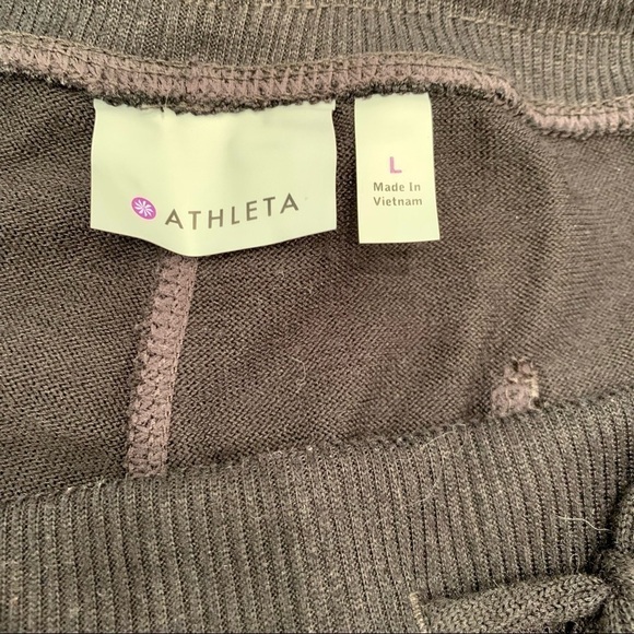 Athleta Jogger Adult Size Large Black Stretch Poly Drawstring Women - Picture 6 of 10